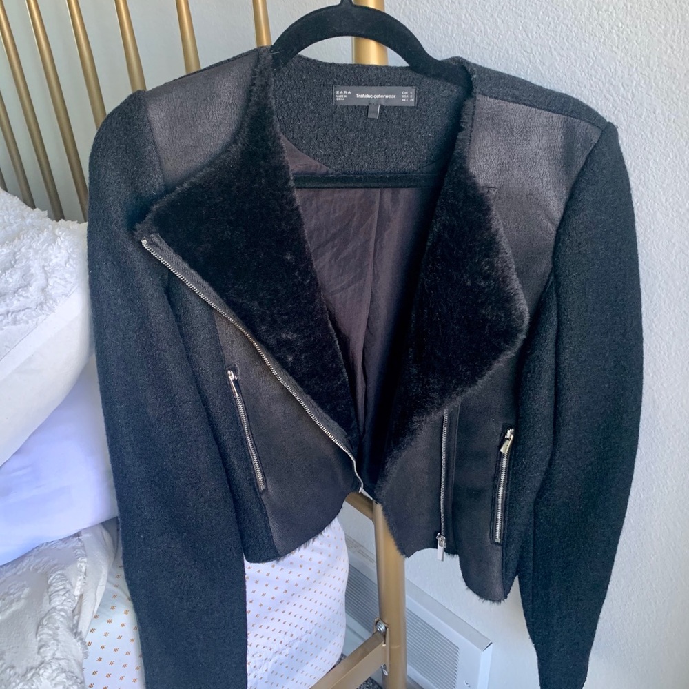 Zara Fuax fur jacket.